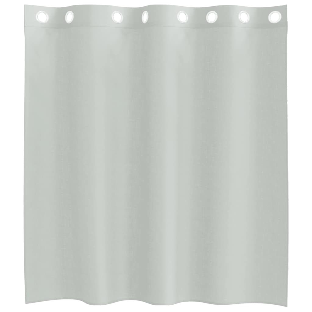 Voile Vorhänge mit Ösen 2 Stk. Hellgrau 140x140 cm
