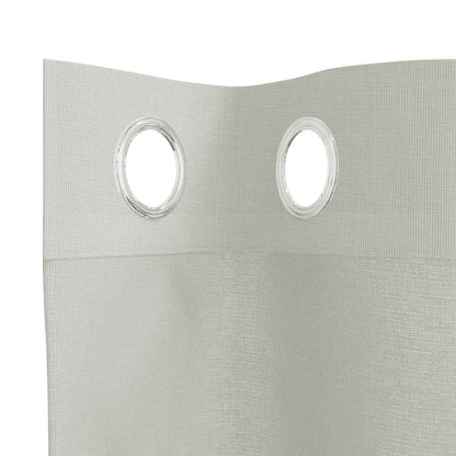 Voile Vorhänge mit Ösen 2 Stk. Hellgrau 140x175 cm