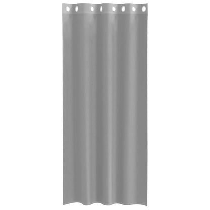 Voile Vorhänge mit Ösen 2 Stk. Hellgrau 140x225 cm
