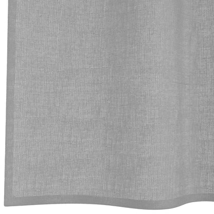 Voile Vorhänge mit Ösen 2 Stk. Hellgrau 140x260 cm