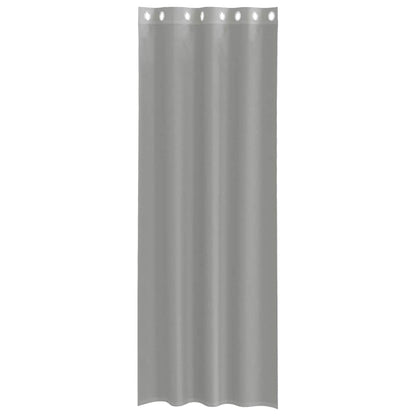 Voile Vorhänge mit Ösen 2 Stk. Hellgrau 140x300 cm