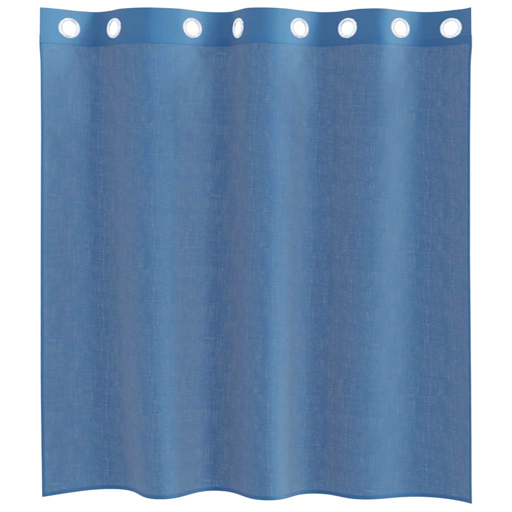 Voile Vorhänge mit Ösen 2 Stk. Königsblau