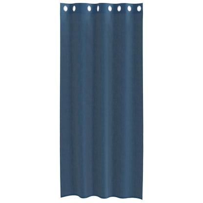 Voile Vorhänge mit Ösen 2 Stk. Königsblau