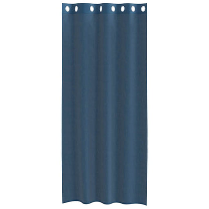 Voile Vorhänge mit Ösen 2 Stk. Königsblau