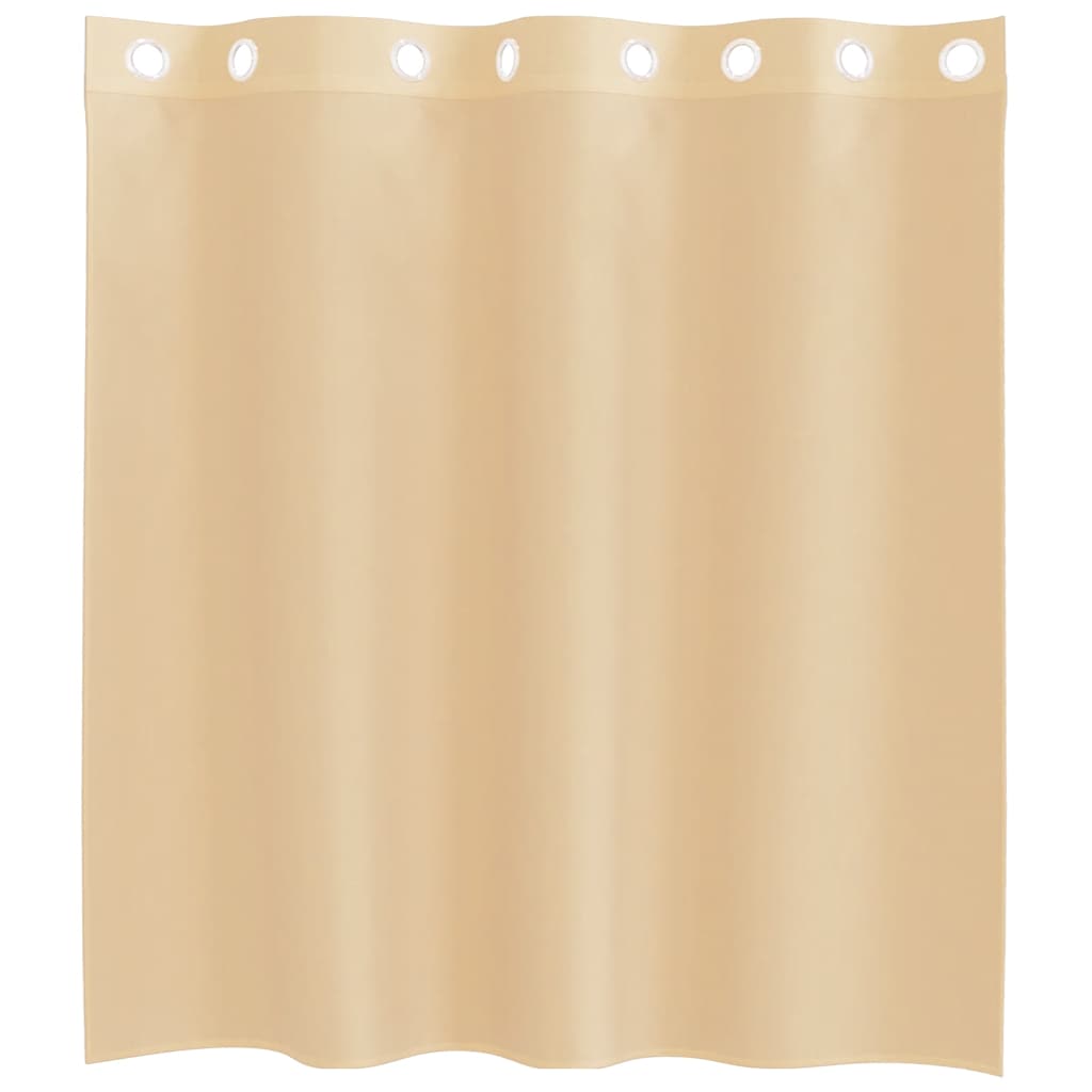 Voile Vorhänge mit Ösen 2 Stk. Sandfarbe