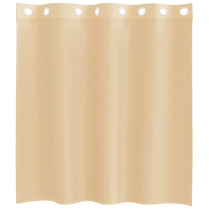 Voile Vorhänge mit Ösen 2 Stk. Sandfarbe