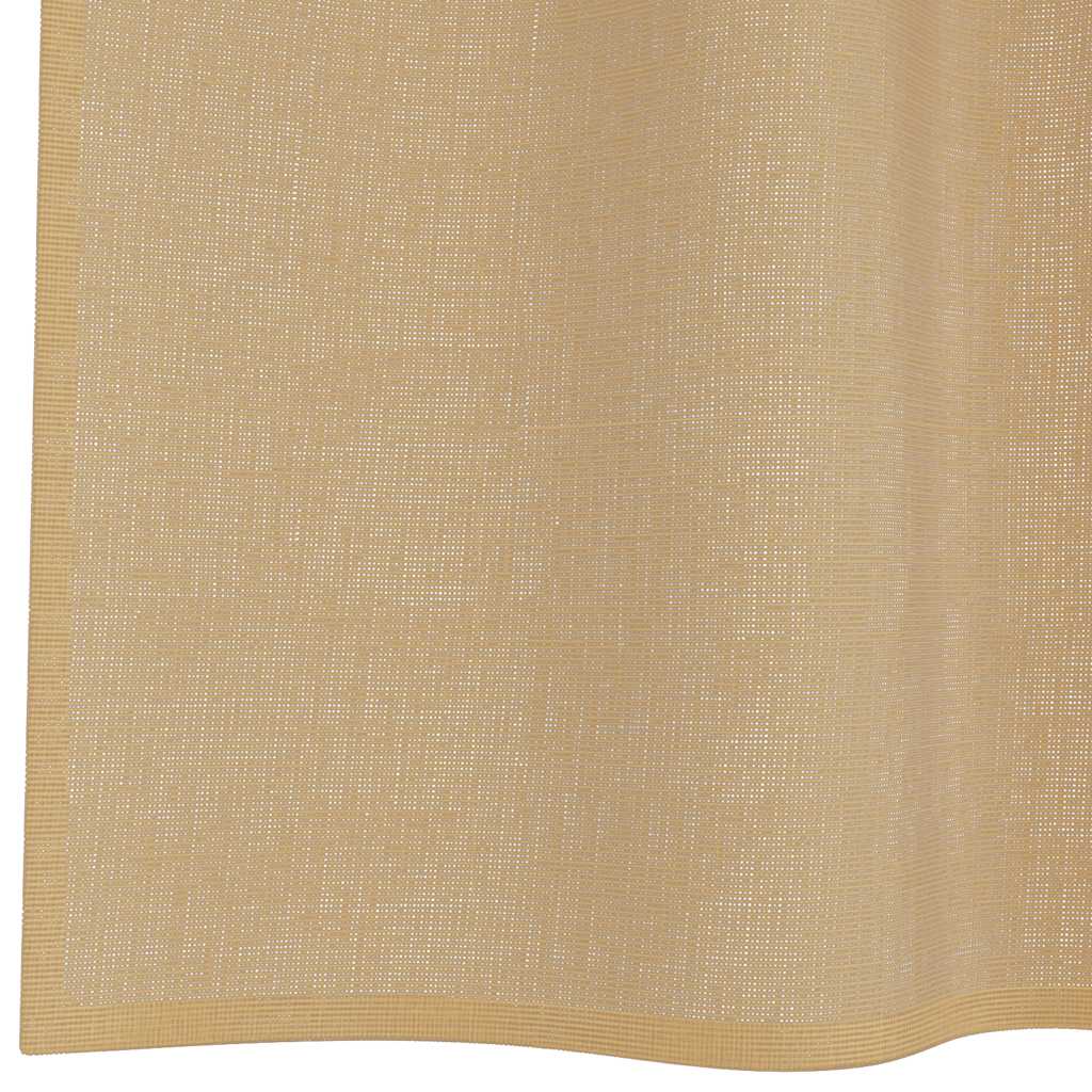 Voile Vorhänge mit Ösen 2 Stk. Sandfarbe