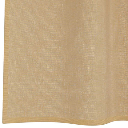 Voile Vorhänge mit Ösen 2 Stk. Sandfarbe