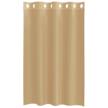 Voile Vorhänge mit Ösen 2 Stk. Sandfarbe