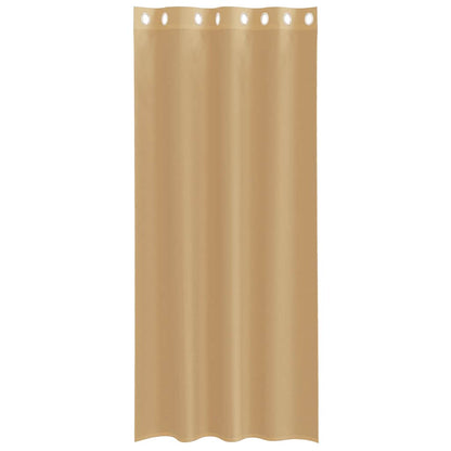Voile Vorhänge mit Ösen 2 Stk. Sandfarbe