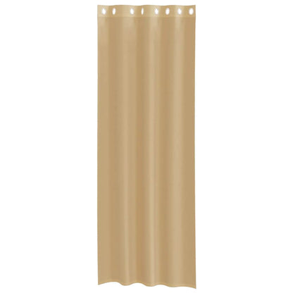 Voile Vorhänge mit Ösen 2 Stk. Sandfarbe