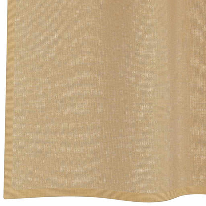 Voile Vorhänge mit Ösen 2 Stk. Sandfarbe