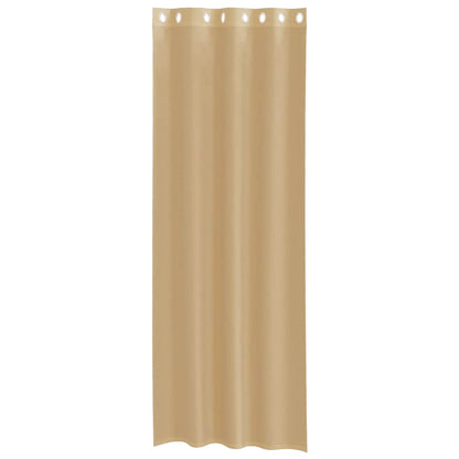 Voile Vorhänge mit Ösen 2 Stk. Sandfarbe