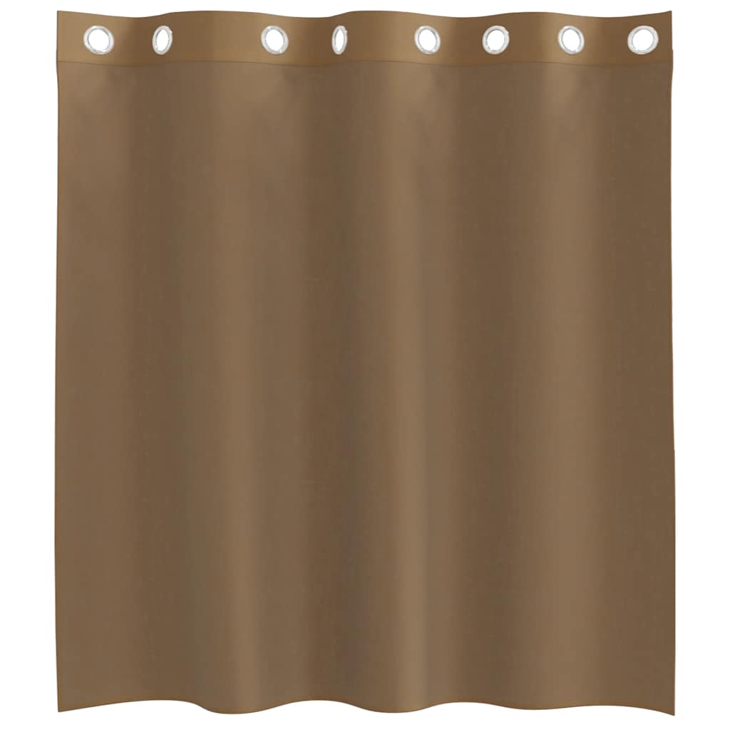 Voile Vorhänge mit Ösen 2 Stk. Hellbraun