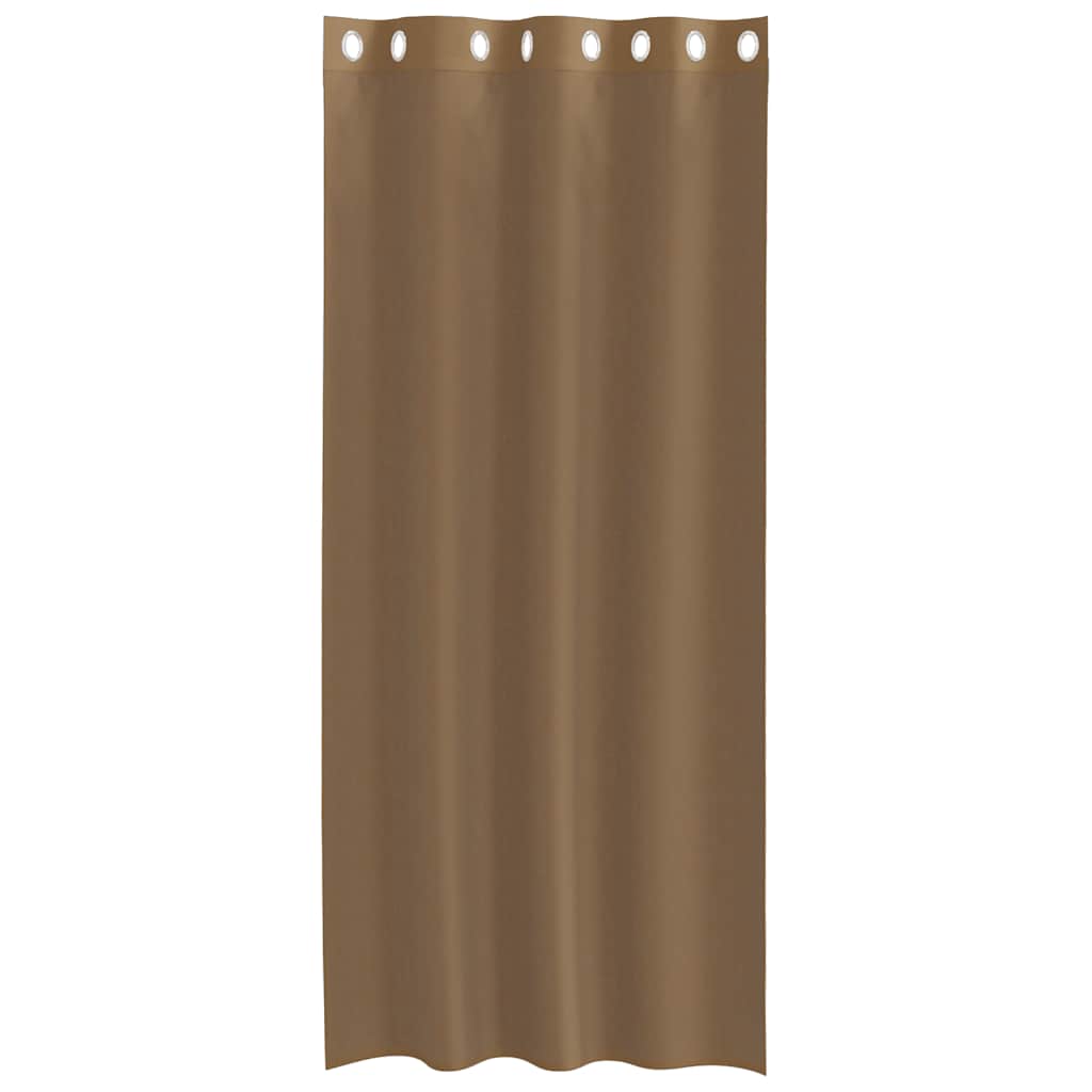 Voile Vorhänge mit Ösen 2 Stk. Hellbraun