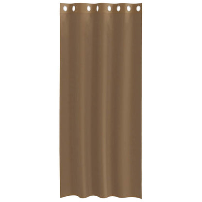 Voile Vorhänge mit Ösen 2 Stk. Hellbraun