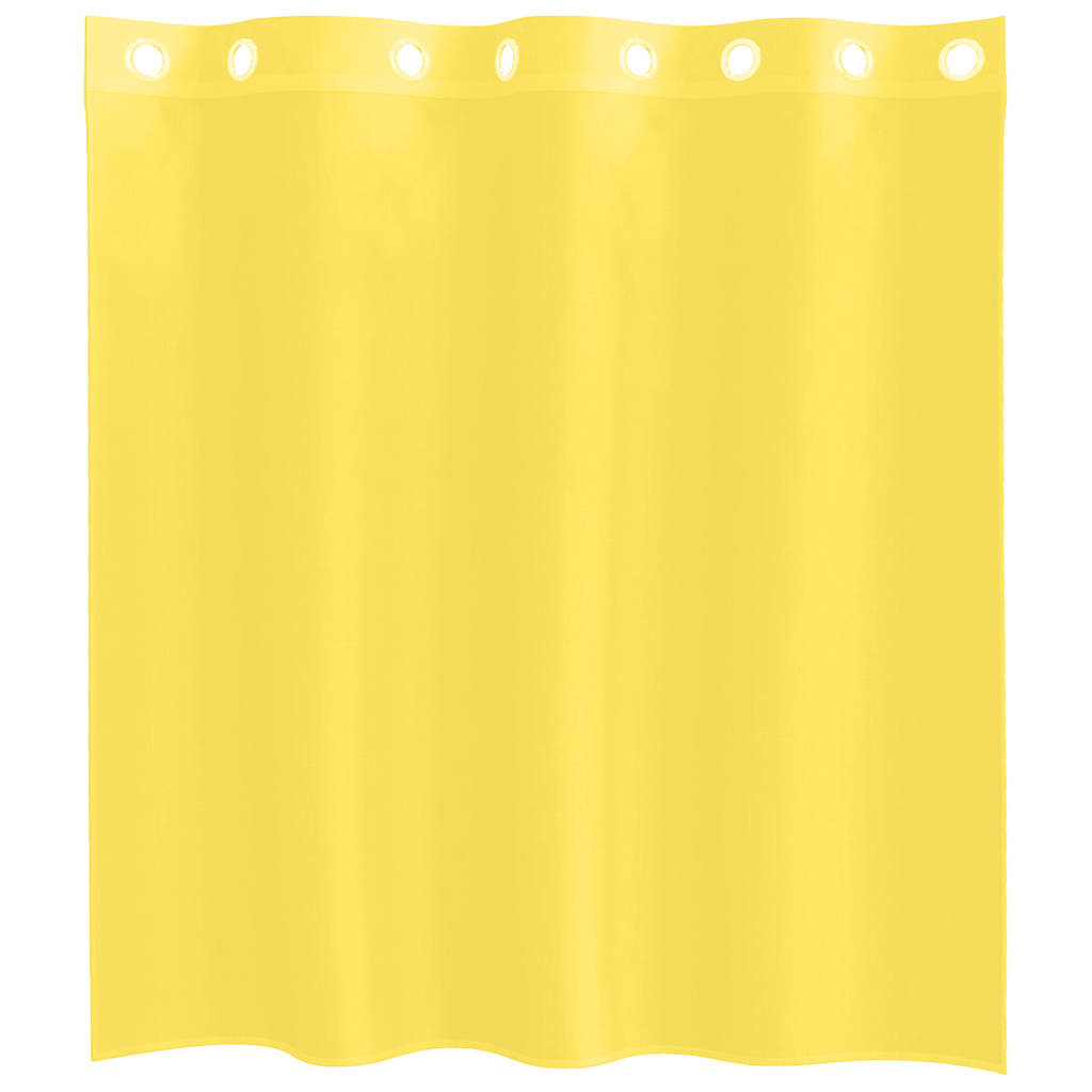 Voile Vorhänge mit Ösen 2 Stk. Gelb