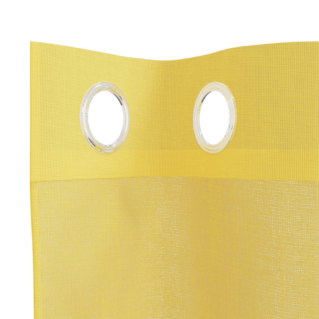 Voile Vorhänge mit Ösen 2 Stk. Gelb