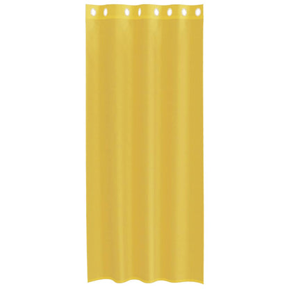 Voile Vorhänge mit Ösen 2 Stk. Gelb