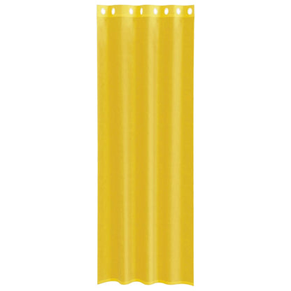 Voile Vorhänge mit Ösen 2 Stk. Gelb