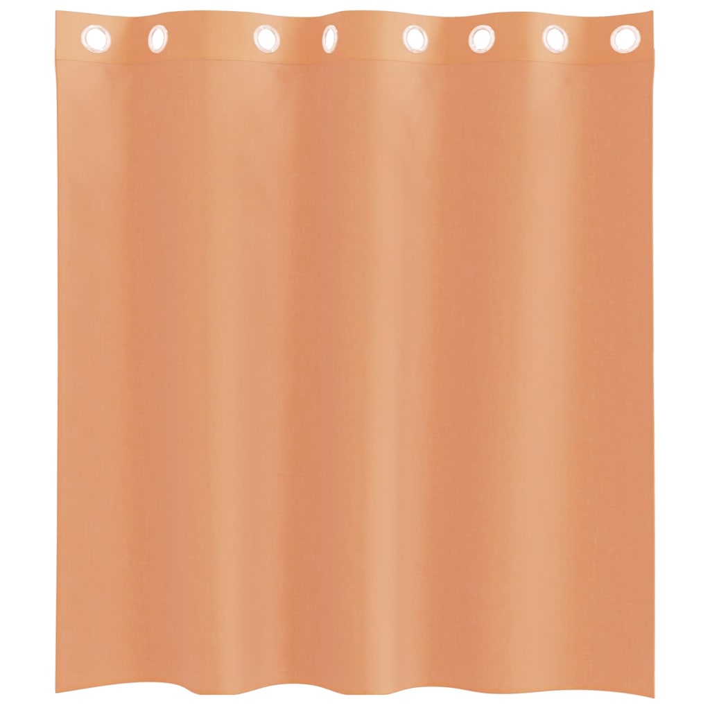 Voile Vorhänge mit Ösen 2 Stk. Terrakotta