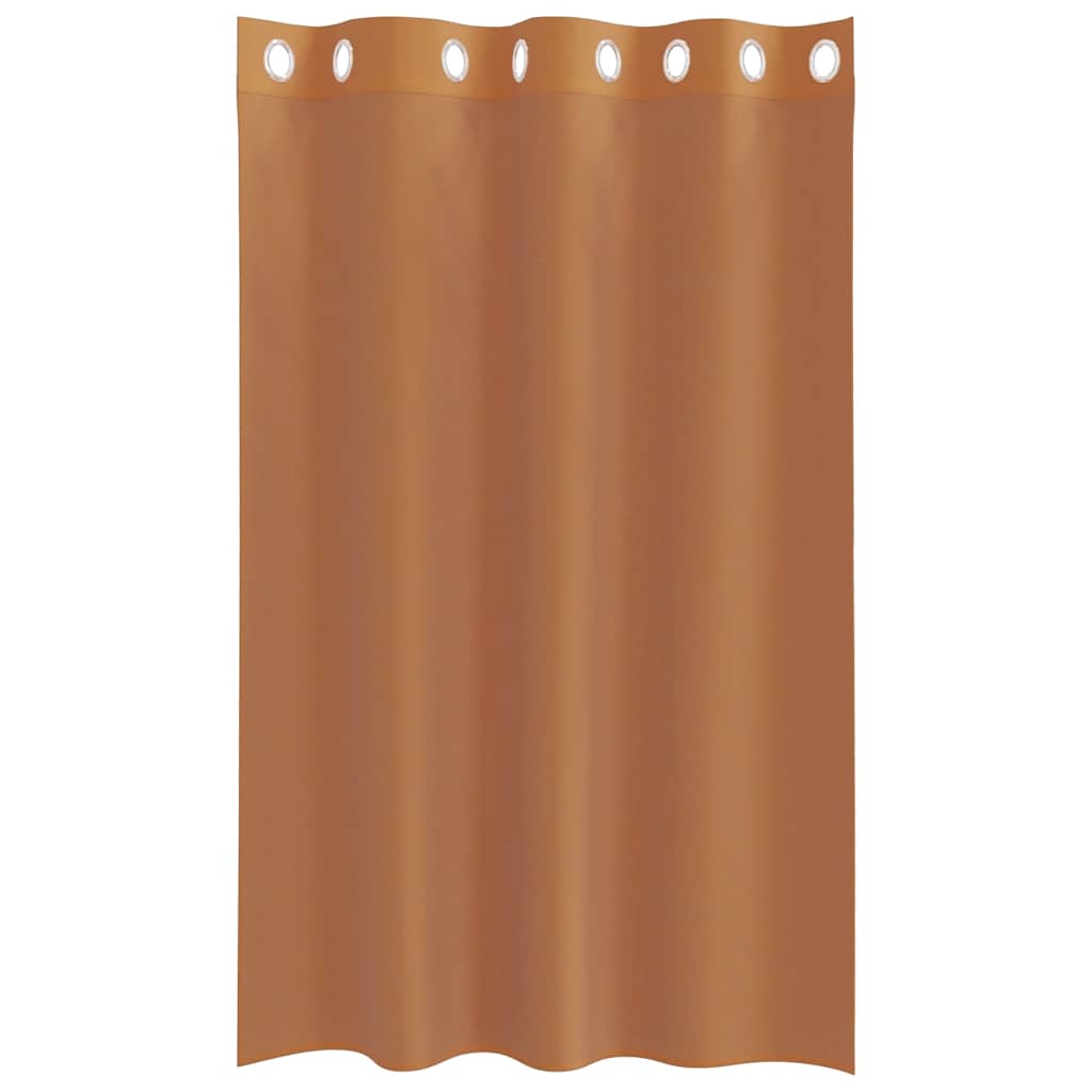 Voile Vorhänge mit Ösen 2 Stk. Terrakotta