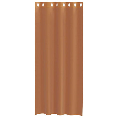 Voile Vorhänge mit Ösen 2 Stk. Terrakotta