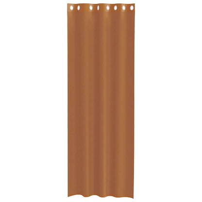Voile Vorhänge mit Ösen 2 Stk. Terrakotta