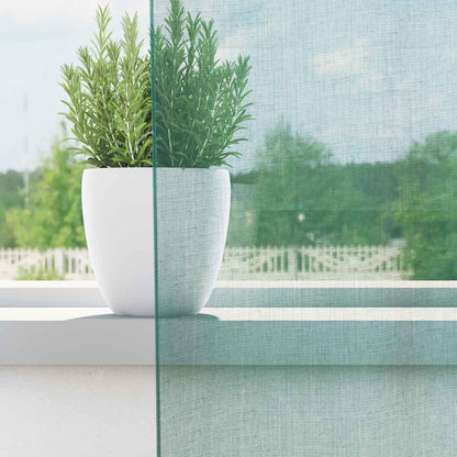 Voile Vorhänge mit Ösen 2 Stk. Türkis
