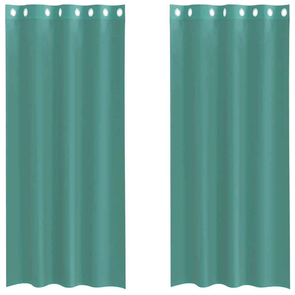 Voile Vorhänge mit Ösen 2 Stk. Türkis