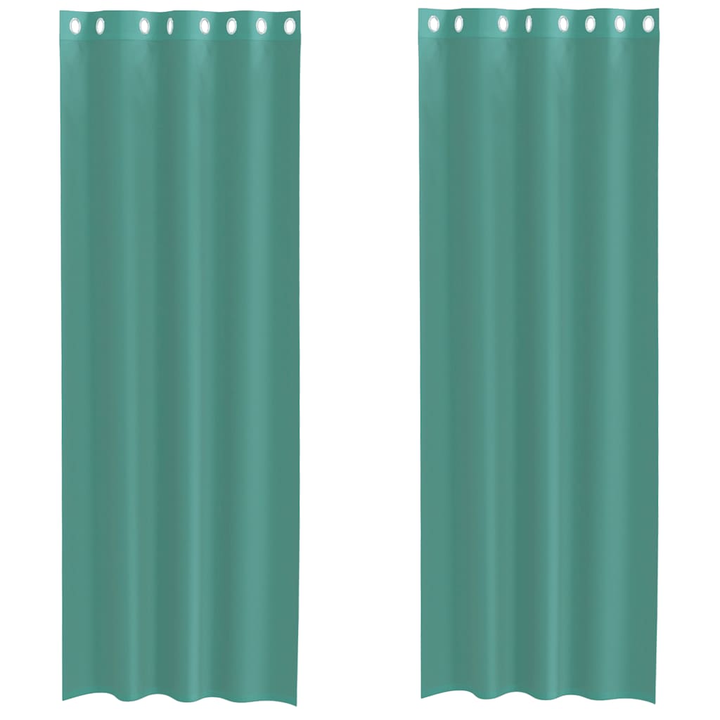 Voile Vorhänge mit Ösen 2 Stk. Türkis