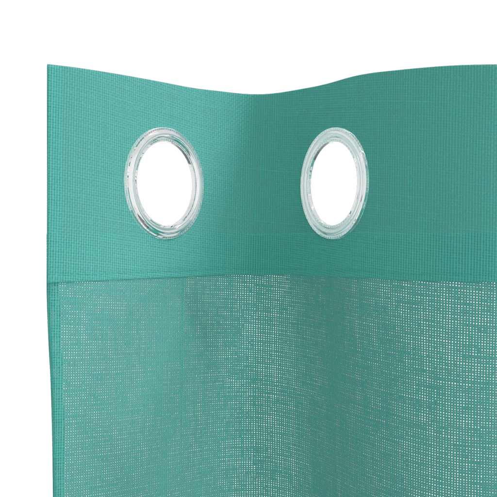 Voile Vorhänge mit Ösen 2 Stk. Türkis