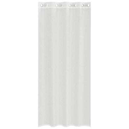 Voile Vorhänge mit Ösen 2 Stk. Weiß