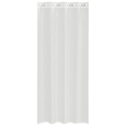 Voile Vorhänge mit Ösen 2 Stk. Weiß