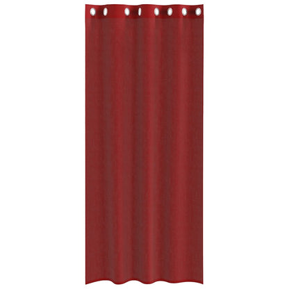 Voile Vorhänge mit Ösen 2 Stk. Weinrot