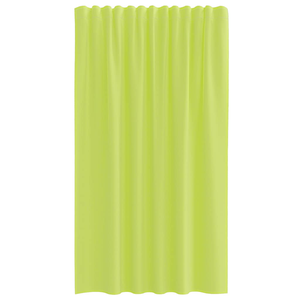 Voile Vorhänge mit Stangentaschen 2 Stk. Apfelgrün