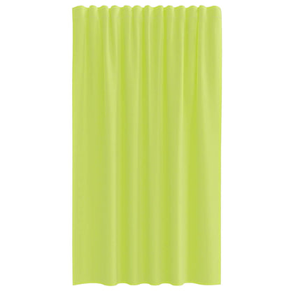 Voile Vorhänge mit Stangentaschen 2 Stk. Apfelgrün