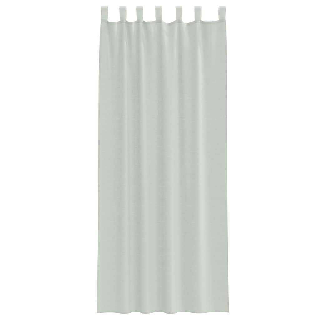 Voile Vorhänge mit Stangentaschen 2 Stk. Apfelgrün