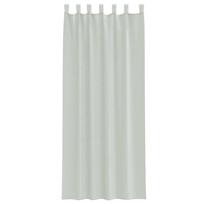 Voile Vorhänge mit Stangentaschen 2 Stk. Apfelgrün