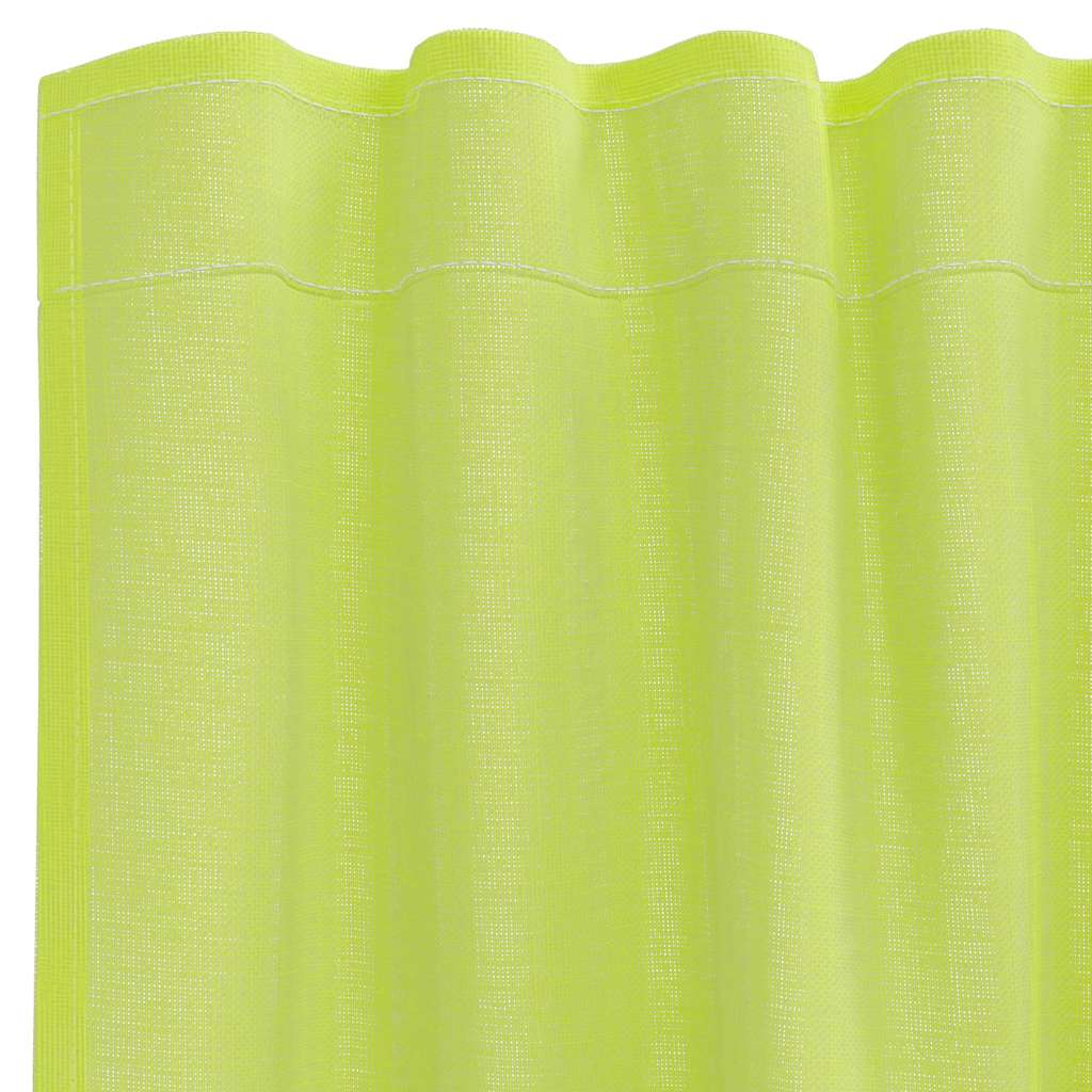 Voile Vorhänge mit Stangentaschen 2 Stk. Apfelgrün