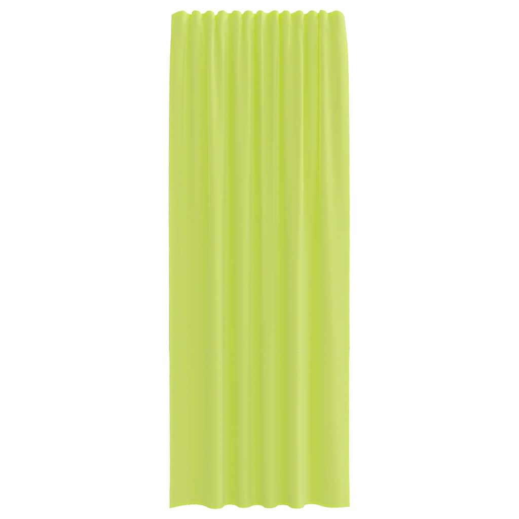 Voile Vorhänge mit Stangentaschen 2 Stk. Apfelgrün