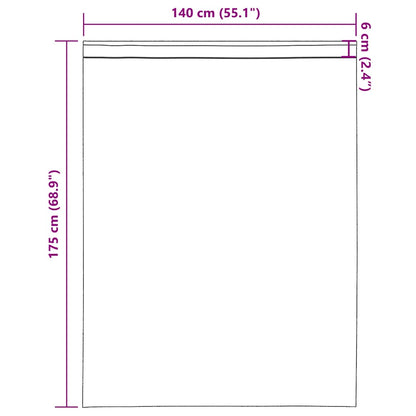 Voile Vorhänge mit Stangentaschen 2 Stk. Braun