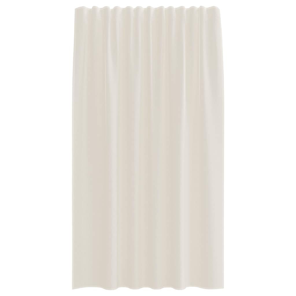 Voile Vorhänge mit Stangentaschen 2 Stk. Creme