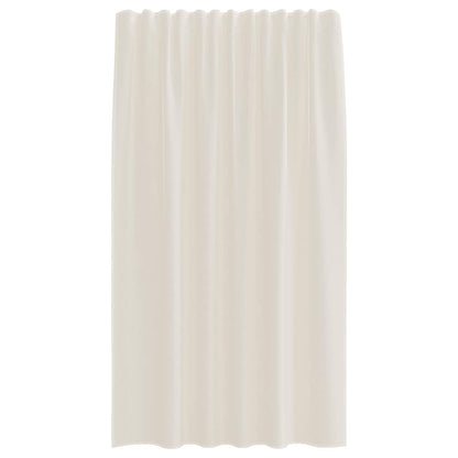 Voile Vorhänge mit Stangentaschen 2 Stk. Creme