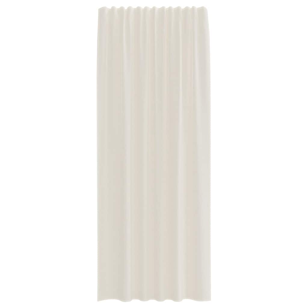Voile Vorhänge mit Stangentaschen 2 Stk. Creme