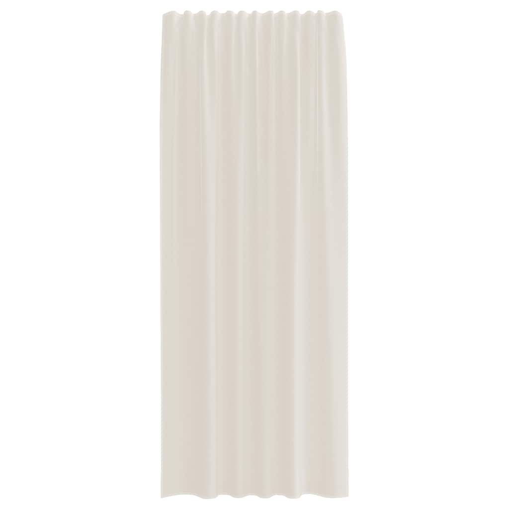 Voile Vorhänge mit Stangentaschen 2 Stk. Creme