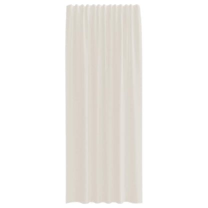 Voile Vorhänge mit Stangentaschen 2 Stk. Creme