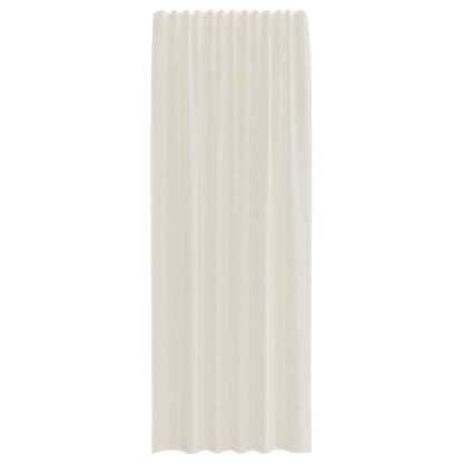 Voile Vorhänge mit Stangentaschen 2 Stk. Creme