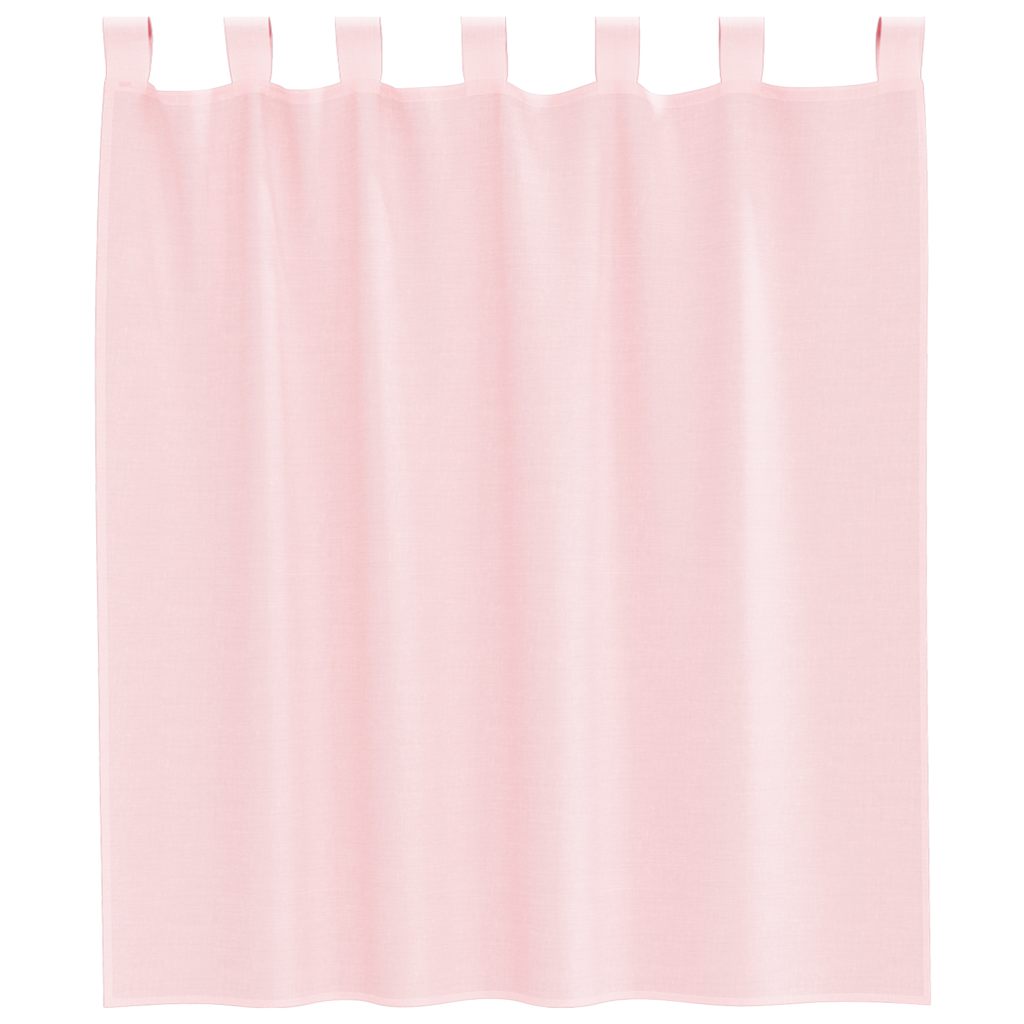Voile Vorhänge mit Stangentaschen 2 Stk. Hellrosa