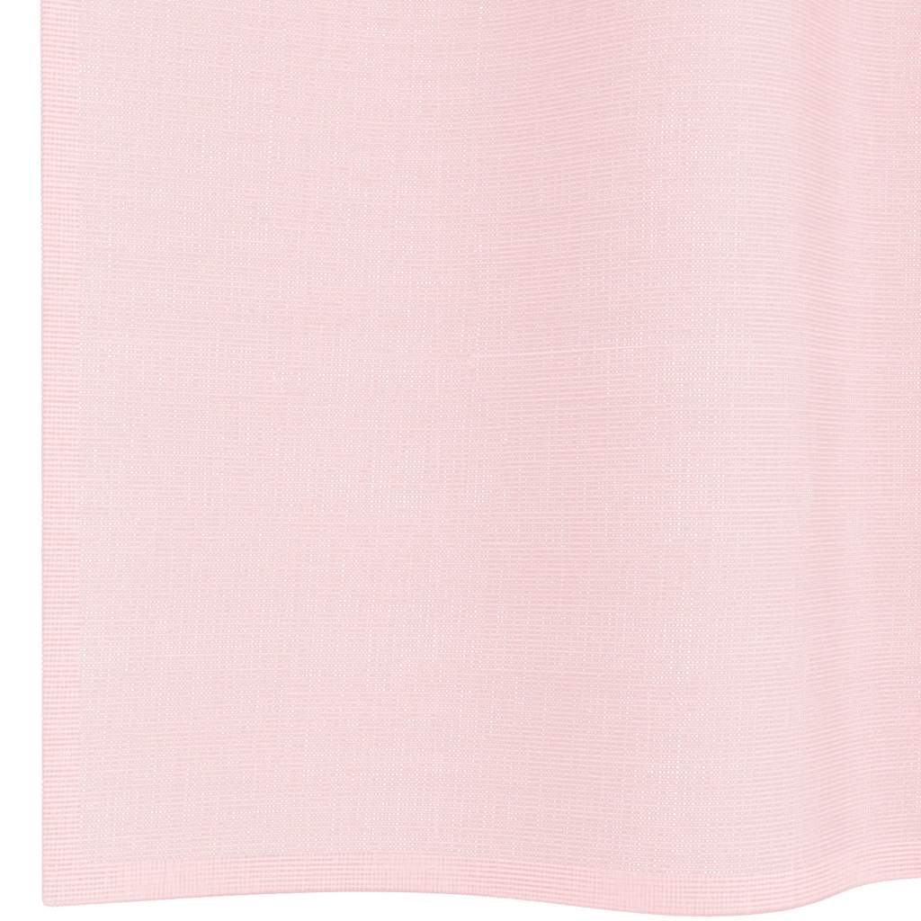 Voile Vorhänge mit Stangentaschen 2 Stk. Hellrosa
